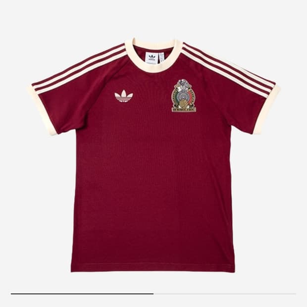 (새상품) 아디다스 멕시코 아디컬러 3s티셔츠 노블마룬 m