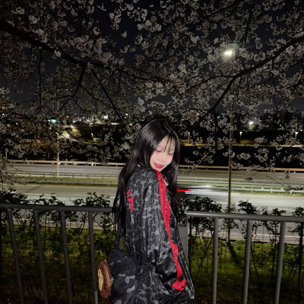 베이프 아디다스 콜라보 울오버 프린트 트랙탑 L