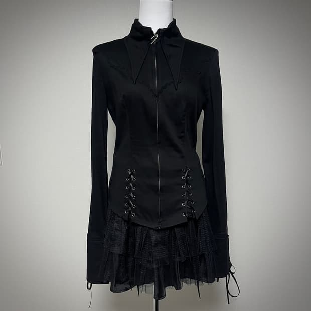 Bodyline 바디라인 고스로리 아일렛 블라우스