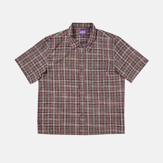 [M] 라브로스 폴 플레드 셔츠 레드
