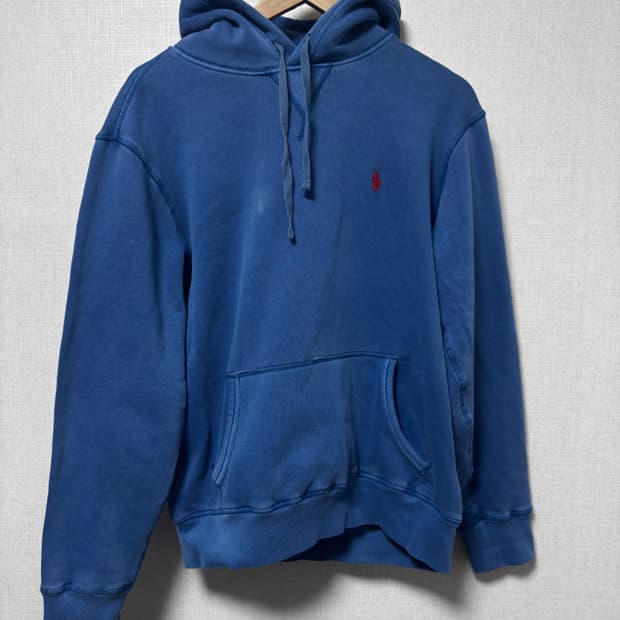 폴로 랄프로렌 블루 후드티 S(M)