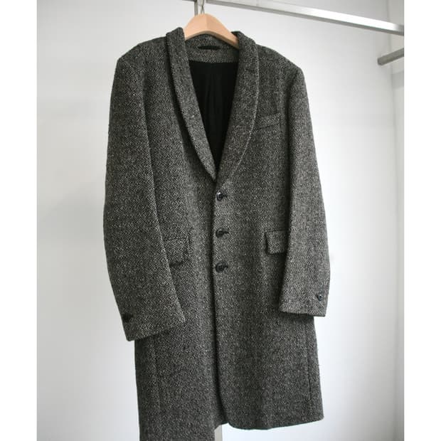 Shawl Collar Tweed Coat