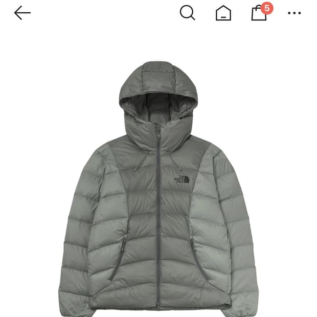 노스페이스 루타 다운 자켓 라이트카키