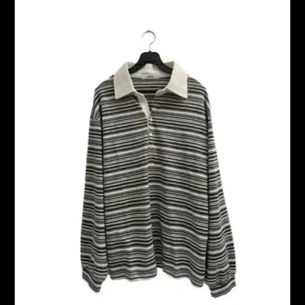 yueproject 단가라 스트라이프 니트 티셔츠