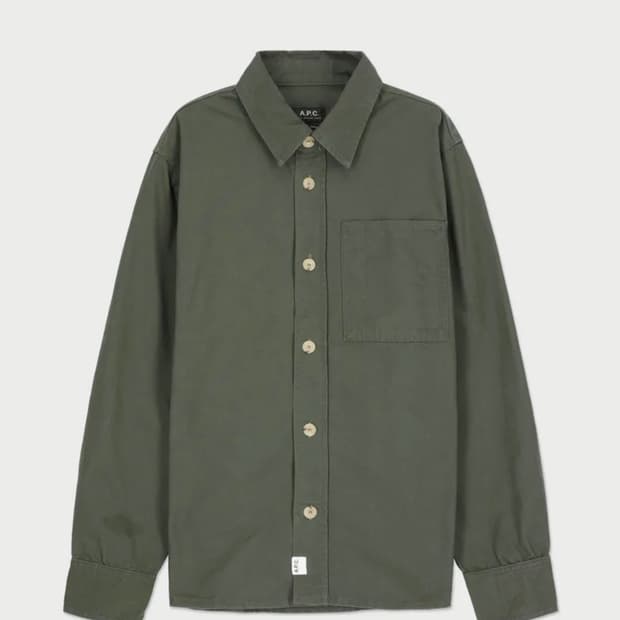 A.P.C. 아페쎄 셔츠 자켓 카키(그레이엄 카발리에 캔버스 셔츠 )