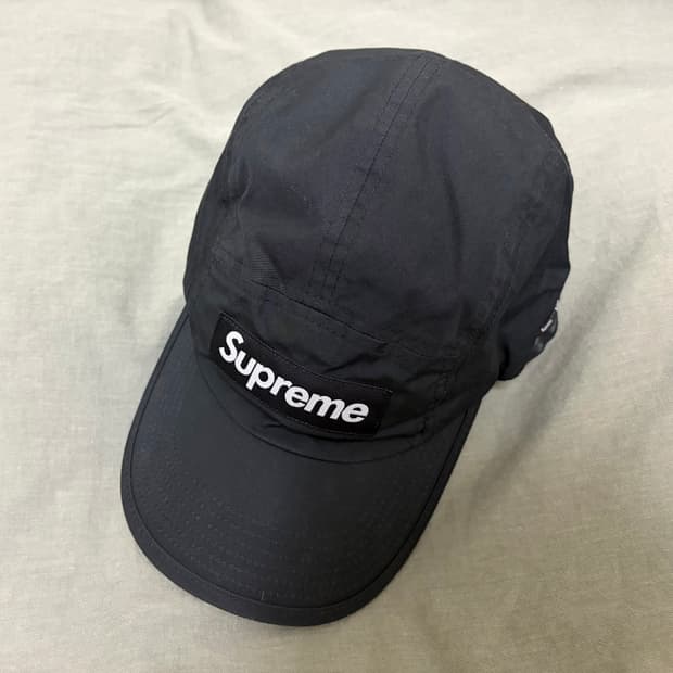 슈프림 쇼크코드 캠프캡 블랙 21FW