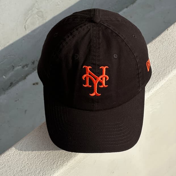 [F] 뉴에라 뉴욕메츠 로고 블랙 볼캡 모자