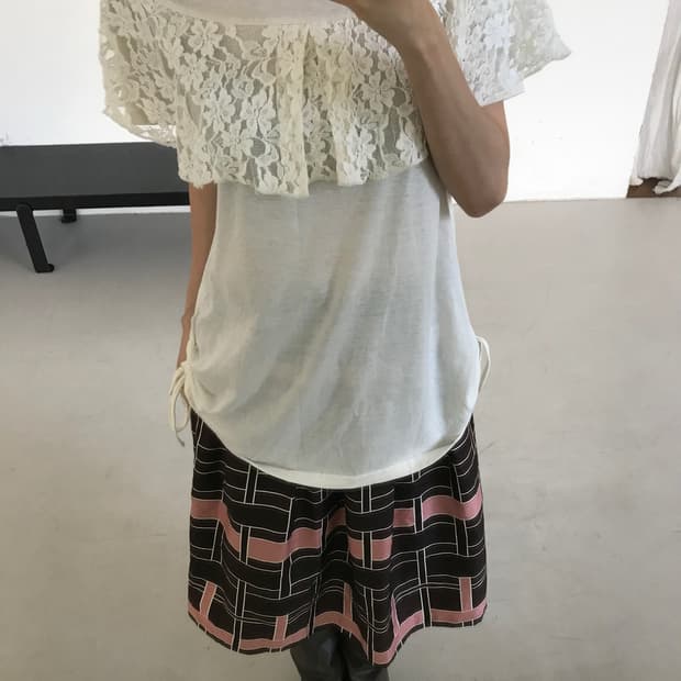 vintage lace string top