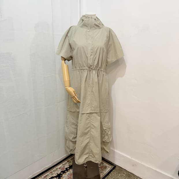 바스락 나일론 캐쥬얼 롱원피스 롱드레스 4656