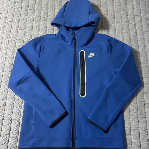 나이키 테크팩 후드집업 블루 L