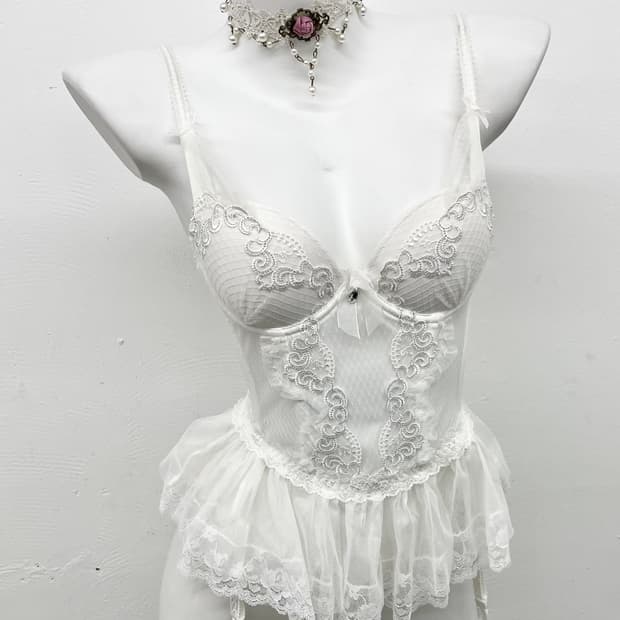 화이트페어리 레이스 코르셋