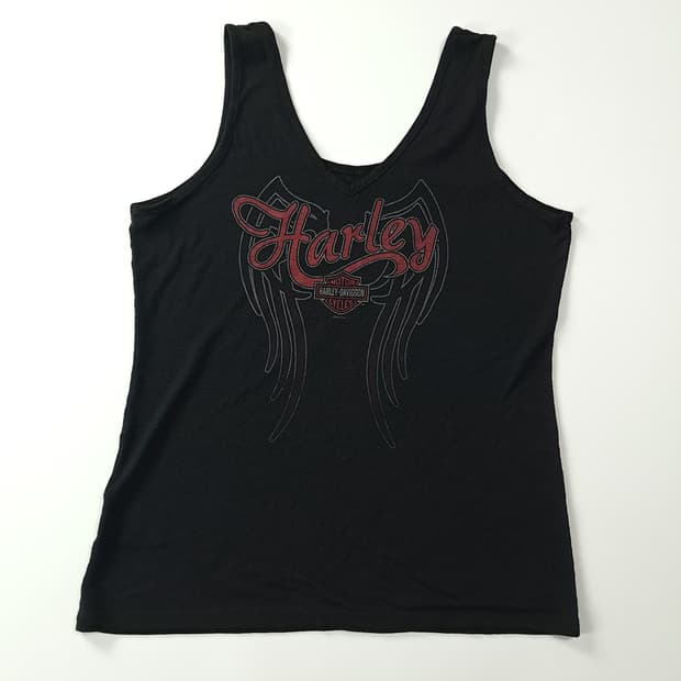 CK171 L 할리데이비슨 미국판 레드락 슬리브리스 티셔츠