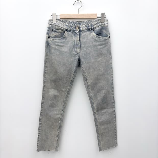 LINE 1 STONE WASHED DENIM CROP PANTS