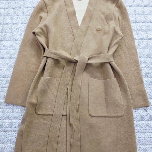 라코스테 롱 니트 가디건 55