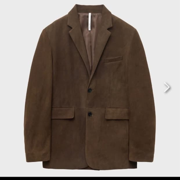 노이어 램스 스웨이드 테일러드 자켓 (브라운) 50
