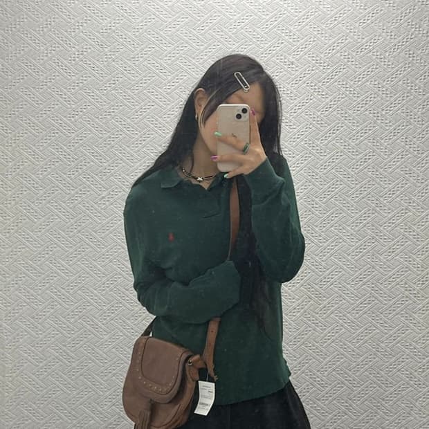 폴로 랄프로렌 미니멀 올리브 카키 홀리데이 카라티 M C06742