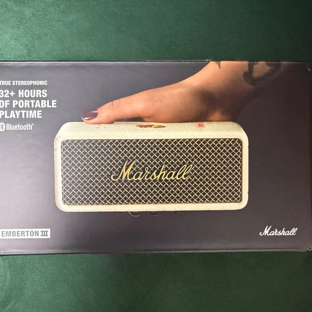 마샬 엠버튼 3 크림 블루투스 스피커 미개봉