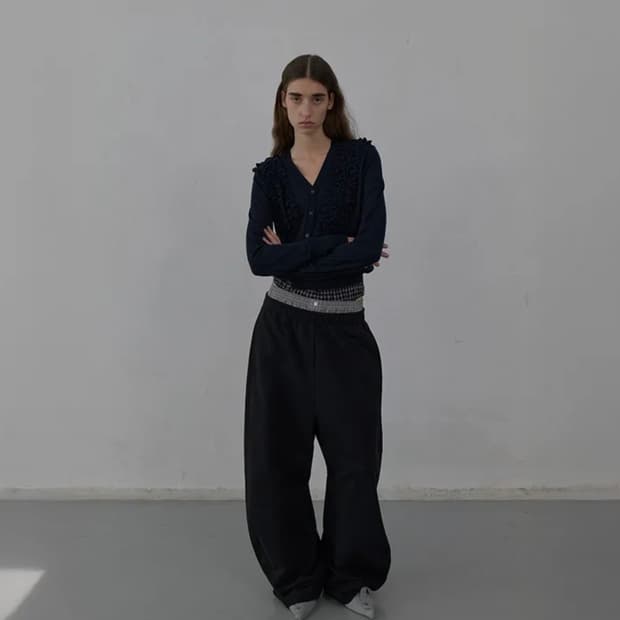 Lcdc layered check sweatpants