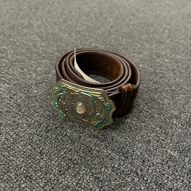 랭글러 빈티지 버클 가죽벨트