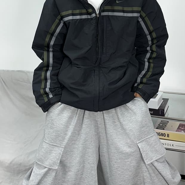 나이키 00s 패디드 후드 점퍼 L