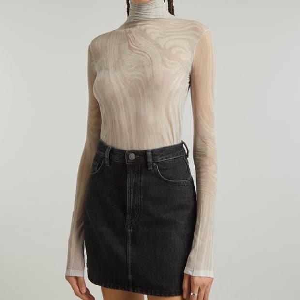 ACNE STUDIOS High-Neck 쉬어 탑