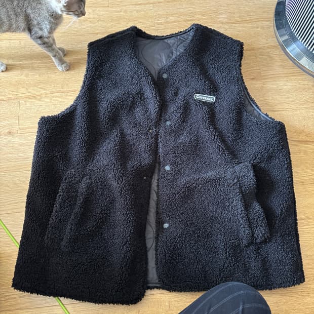 커버낫 리버스 털조끼 L