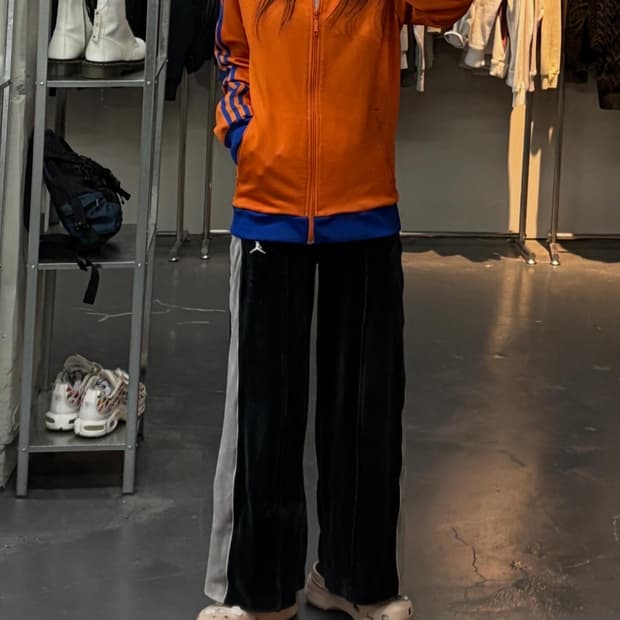 아디다스 베켄바우어 오렌지블루 트랙탑져지 A2907