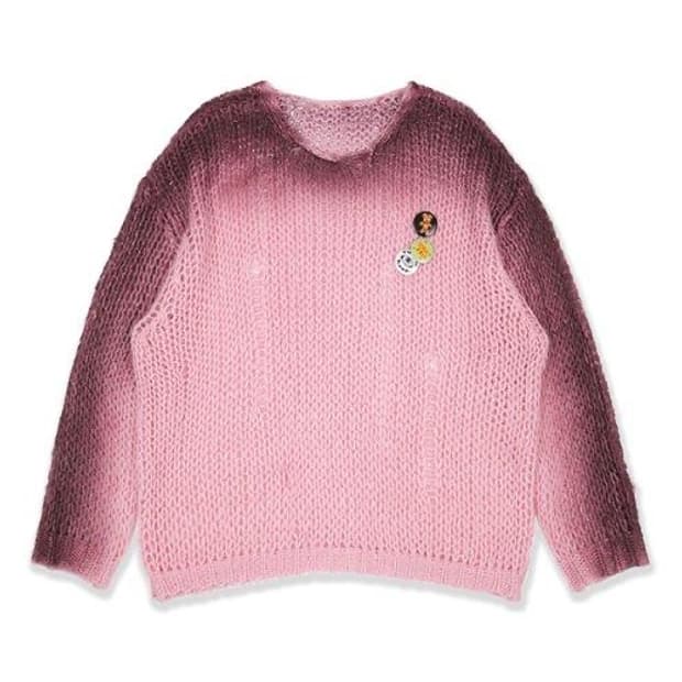 유쓰배쓰 메쉬 스프레이 니트