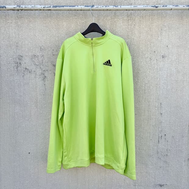 4XL)아디다스 해외판 하프집업 롱슬리브