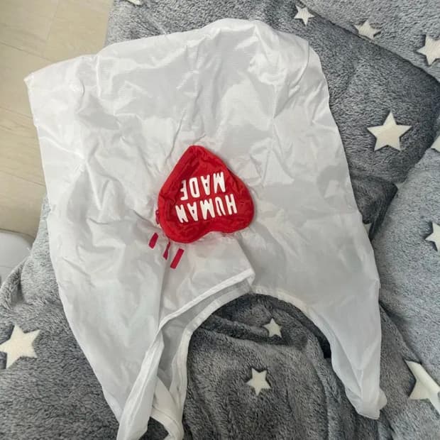휴먼메이드 하트쇼퍼백 화이트