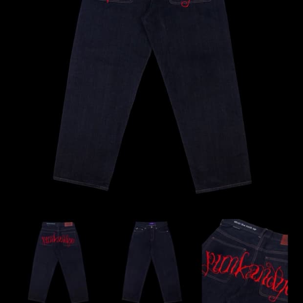 펑크앤요 RED STFU JEANS