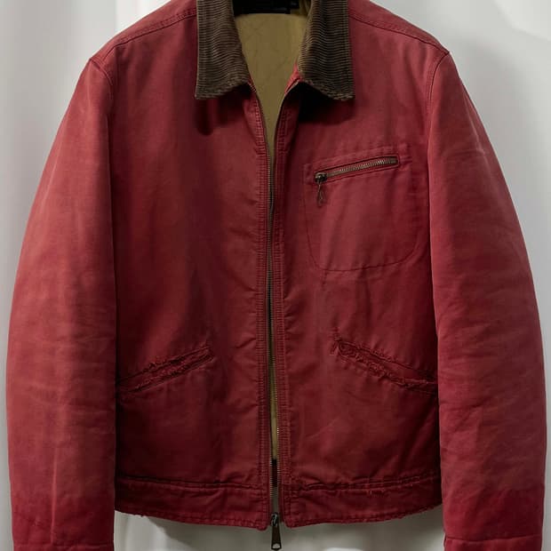 90's 폴로 랄프로렌 91-b 살몬핑크 디스트레스드 디트로이트 워크자켓