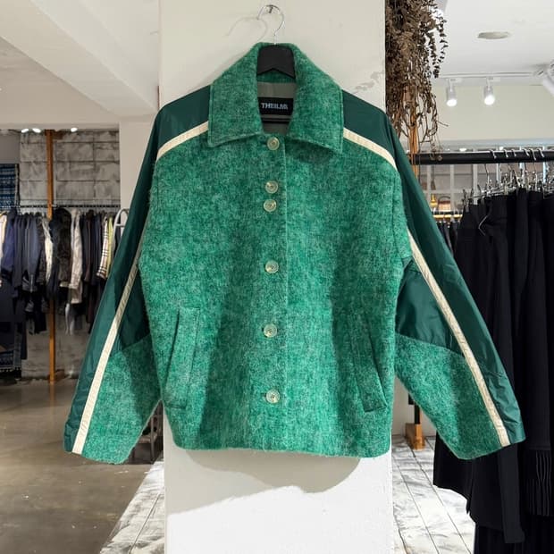 더일마 그린 울 블랜드 자켓
