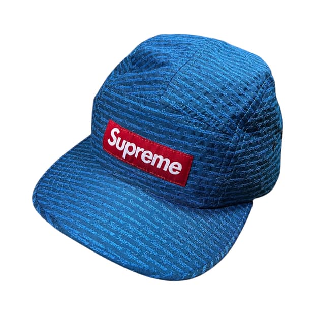 슈프림 워시드 시어서커 캠프캡