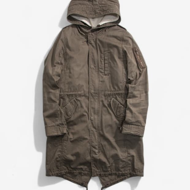 빈티지 카키 야상