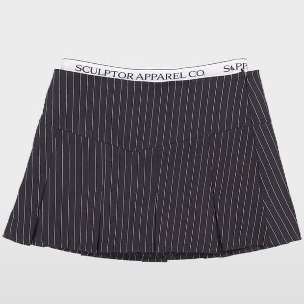 스컬프터 피카부 치마 미니 스커트