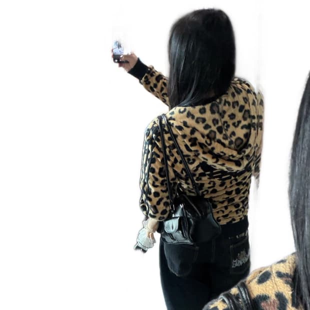 🐆아디다스 파이어버드 레오파드 빅로고 쉐르파 후드 집업🐆