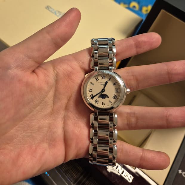 론진 프리마루나 문페이즈 쿼츠 시계