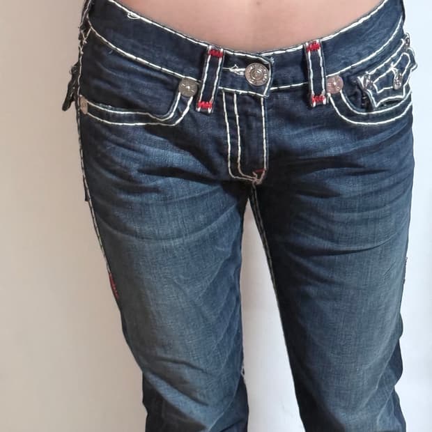 True Religion 로우라이즈 진청팬츠 Ricky Super USA