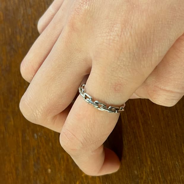 새상품 여성 신주 체인 반지 