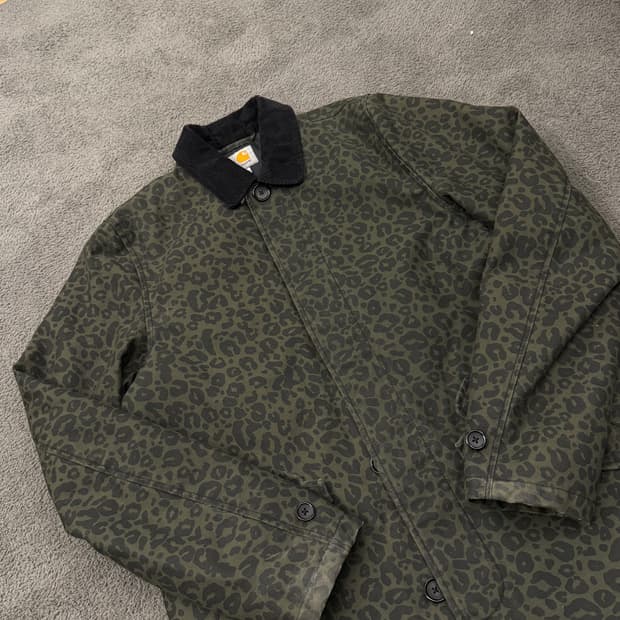 [정품/M] 칼하트 윕 해리스 트렌치 코트 레오파드 c1