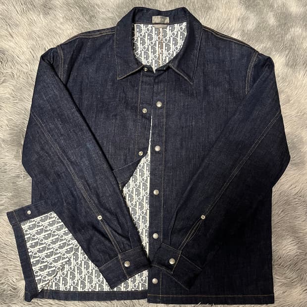 [50size] 디올 오블리크 데님 청자켓