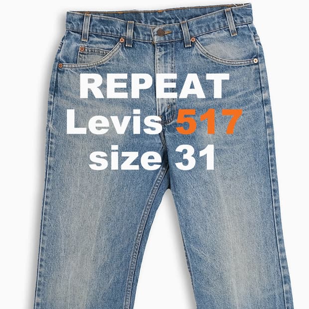 리바이스 517 오렌지탭 중청 90s USA 31인치 OR5173381