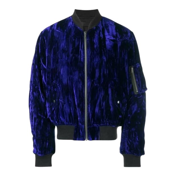 [구매글/XS,S] 하이더아커만 블루 벨벳 봄버 