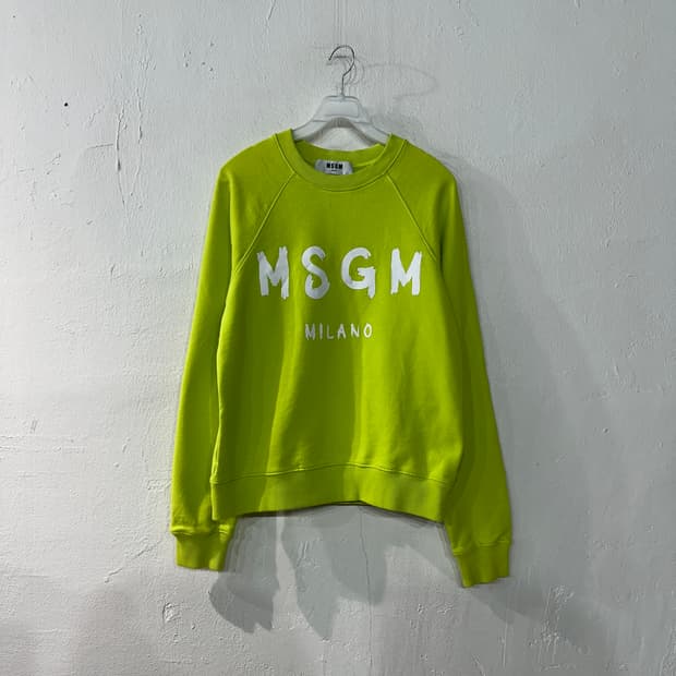 MSGM 형광 맨투맨 S