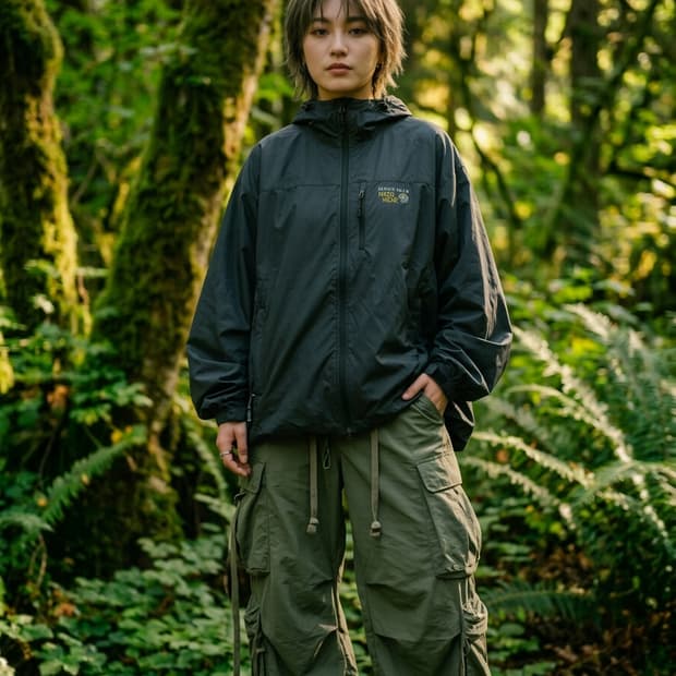 [95] 마운틴하드웨어 차콜 에어쉴드 테크니컬 바람막이 자켓