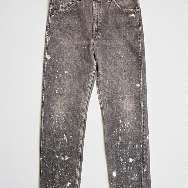 Levis 90's Hand Painted 505 OrangeTab