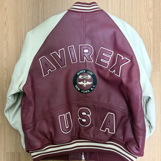 아비렉스 가죽자켓 m 사이즈