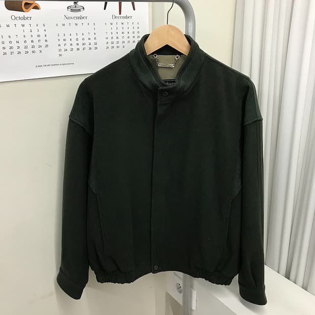 버버리 로고 울 헤링턴 자켓