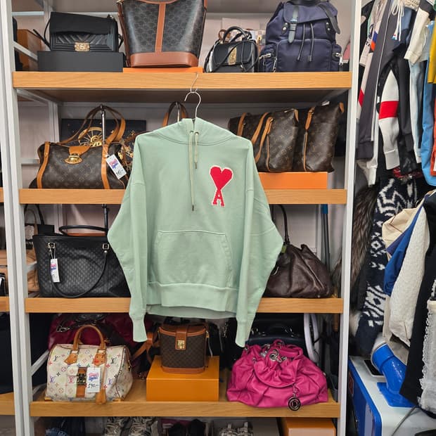 ​아미(AMI) 빅하트 로고 루즈핏 후드티